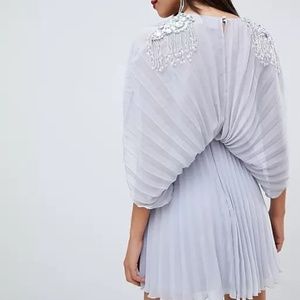 NWT ASOS DESIGN Pleated Kimono Dress with Beading